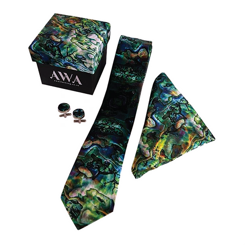 Māori Design Tie and Cufflink Sets