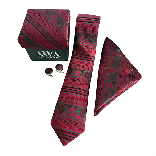Māori Design Tie and Cufflink Sets