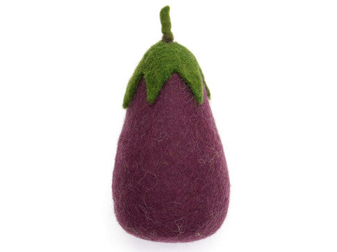 Felted Wool Eggplant