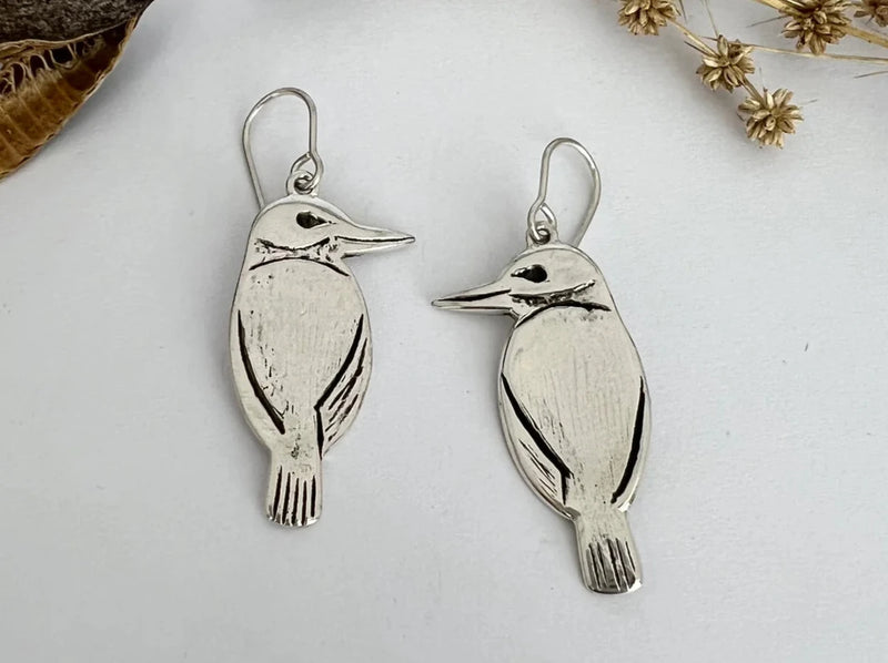 Silver Kotare Earrings