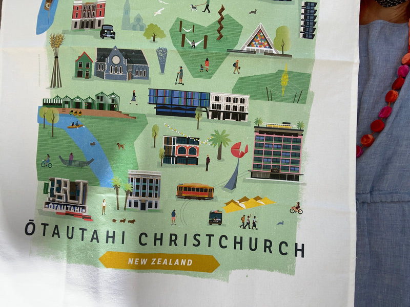 Ōtautahi Christchurch Teatowel