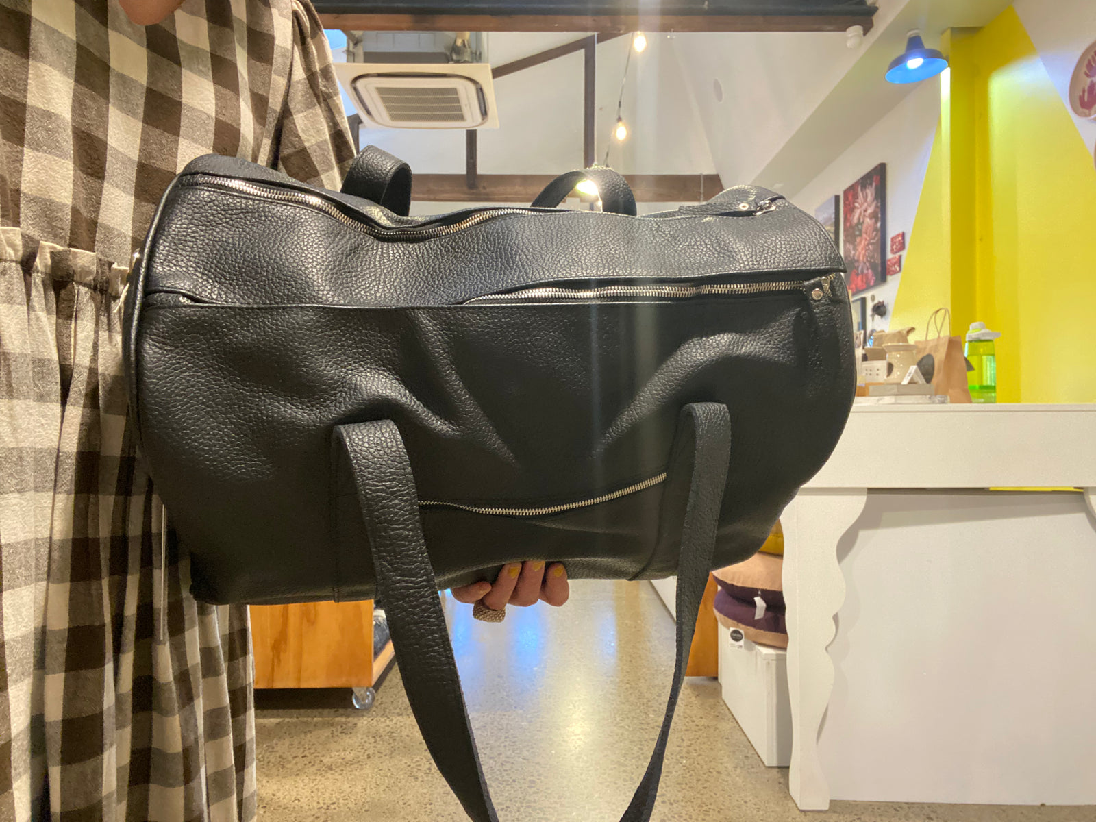 Leather Overnight Duffle Bag HAPA