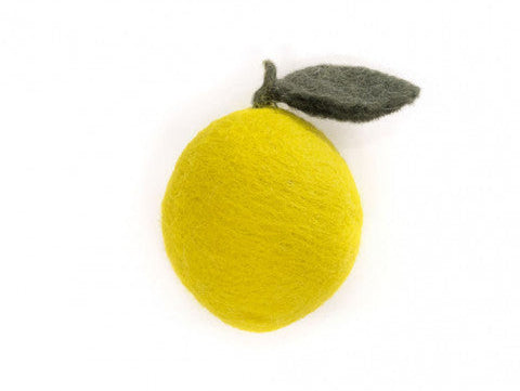 Felted Wool Lemon