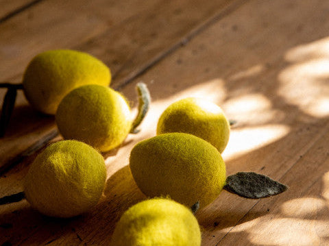 Felted Wool Lemon