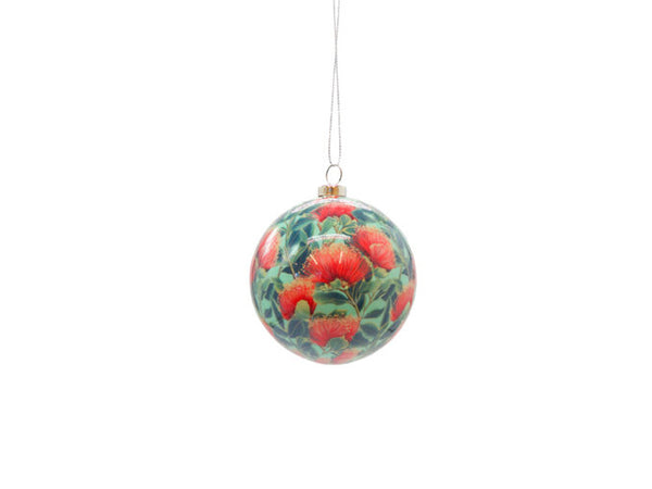 Moana Rd Pohutukawa Baubles set 6