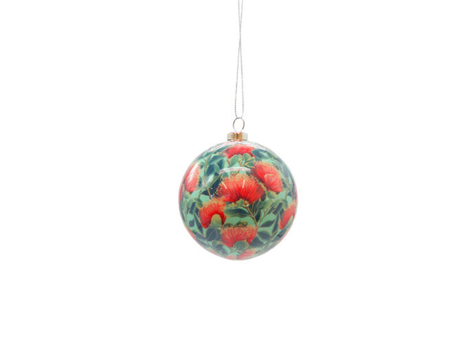 Moana Rd Pohutukawa Baubles set 6
