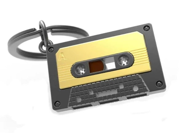 Cassette Tape Key Chain Keyring