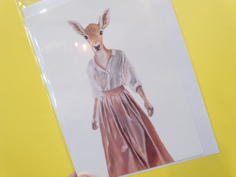 Card - Dressed Deer