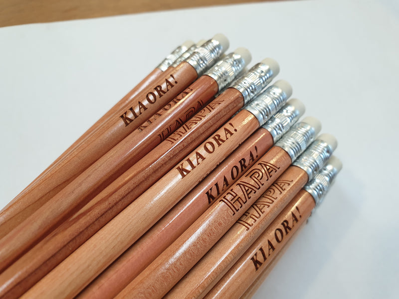 Te Reo Māori Wooden Pencils - pair
