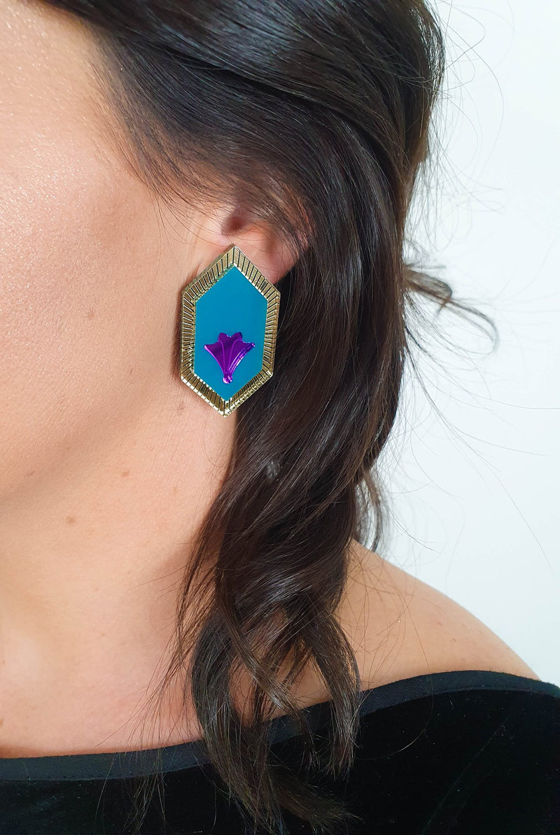 Lover Lover Ivy earrings purple/fuschia