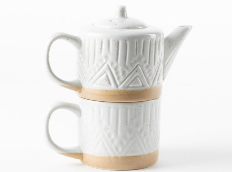 Linear Teapot and Mug set