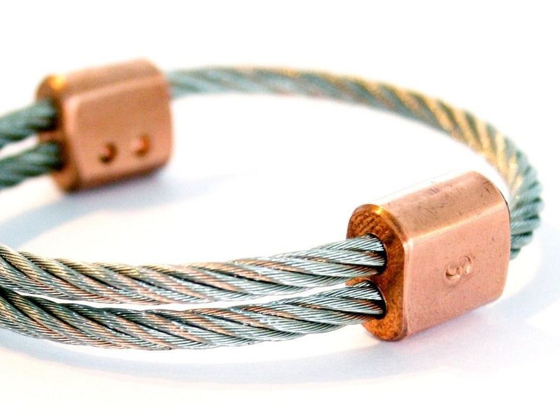 Guywire Bracelets copper and steel