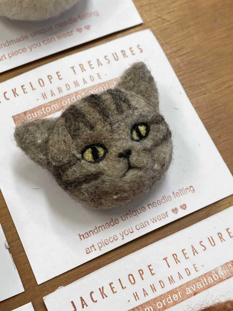 Handfelted brooches - assorted