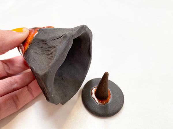 Ceramic Volcano Incense holder