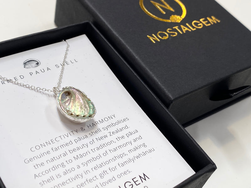 Nostalgem Single Paua Shell necklace