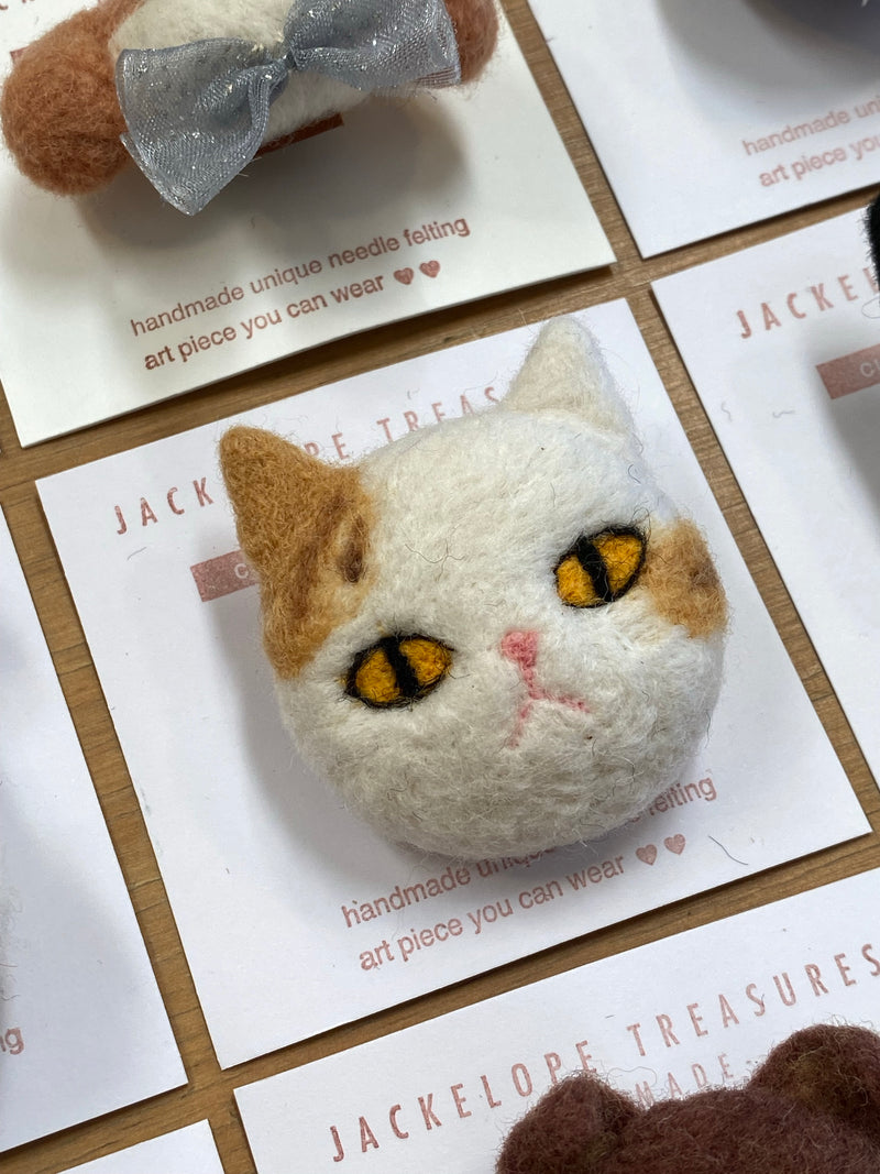Felted Pet brooches - assorted