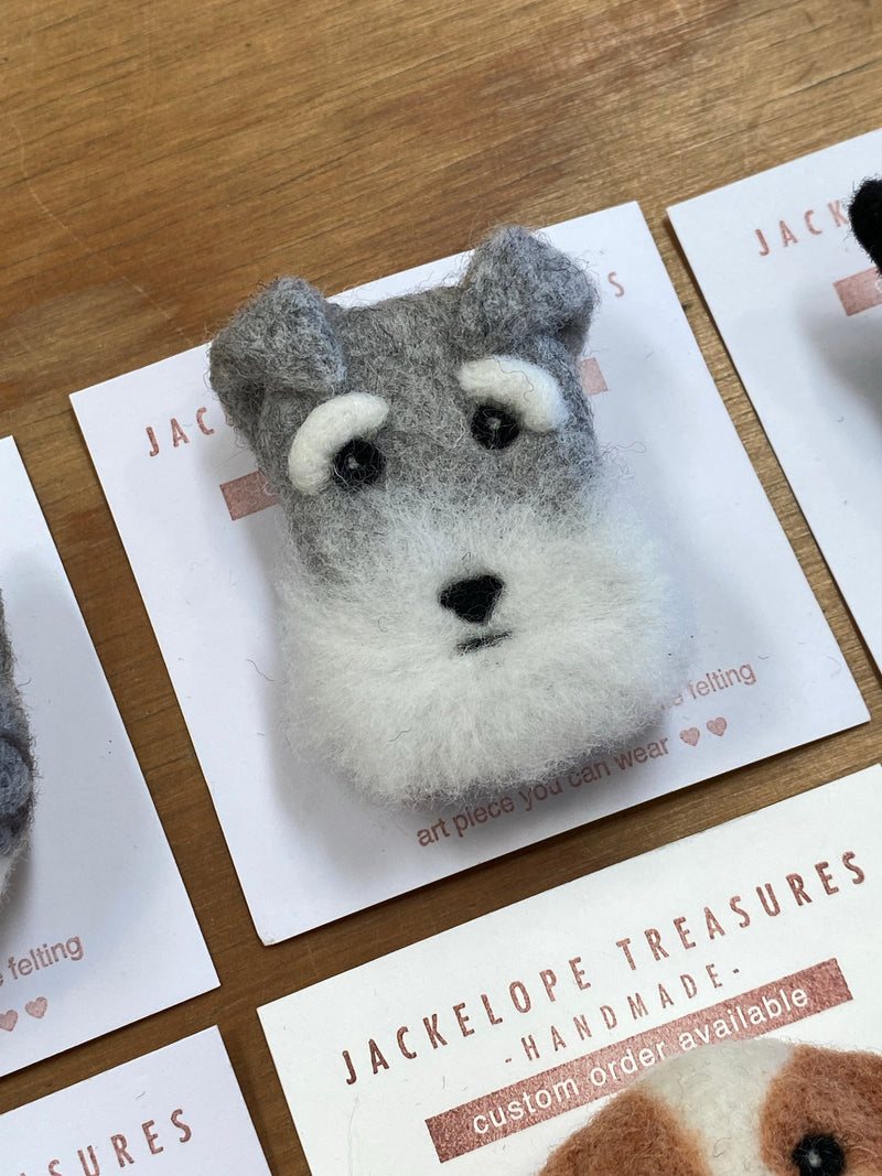 Handfelted brooches - assorted