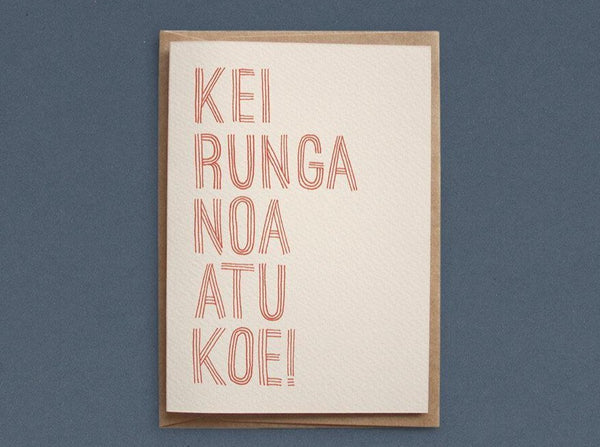 Card - Kei Runga Noa Atu Koe! (You're Awesome!)