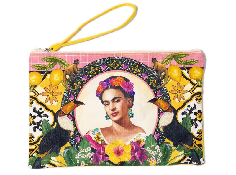 Mexican Folklore Zip Clutch Purse